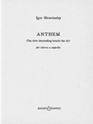 The Dove Descending Breaks the Air by Stravinsky Igor for SATB
