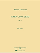 Harp Concerto Op. 25 by Ginastera Alberto for Score