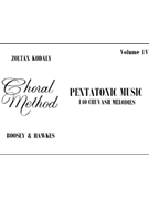 Pentatonic Music IV - 140 Chuvash Melodi by Kodaly Zoltan - Kodaly Zoltan - for Sightreading