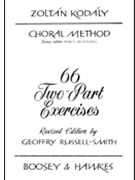 66 Two Part Exercises by Kodaly Zoltan for 2-Part