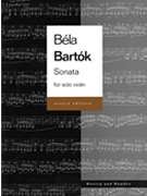 Sonata For Solo Violin by Bartok Bela for Violin Sol (Urtext)
