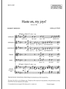 Haste on my joys! by Finzi Gerald for SSATB a cappella