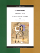 Oedipus Rex Symphony Of Psalms by Stravinsky Igor for Full Score