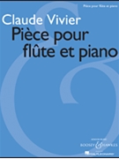 Pièce pour flûte et piano by Vivier Claude for