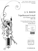 Triple Concerto by Bach Johann Sebastian for Score and Parts