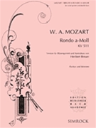 Rondo In A Minor Kv511 by Mozart Wolfgang Amadeus - Breuer Heribert - for Woodwind Quintet w/