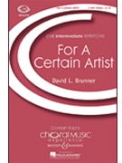For A Certain Artist by Brunner David for SA and Piano