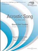 Acrostic Song by Del Tredici David - Spede Mark - for Concert Band