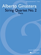 String Quartet #2 (rev 1968) - Parts by Ginstera Alberto for Str Quartet (Parts)
