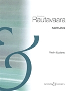 April Lines by Rautavaara Einojuhani for Violin and Piano
