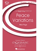 Peace Variations by Page Nick for SA and Piano