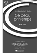 Ce Beau Printemps by Sirett Mark for SATB