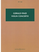 Violin Concerto by Finzi Gerald for Study Score