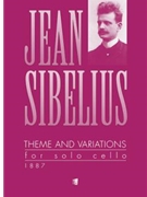 Theme and Variations by Sibelius Jean for Cello Solo