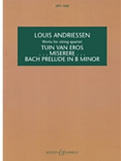 Works For String Quartet by Andriessen Louis for Mini Score