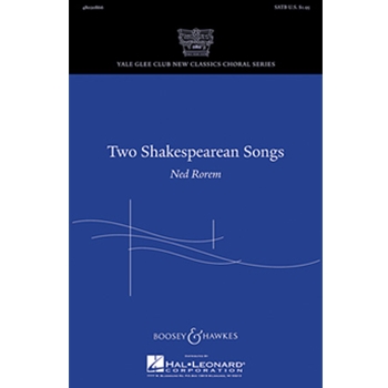 Two Shakespearean Songs by Rorem Ned for SATB