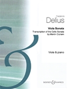 Viola Sonata by Delius Frederick - Outram Martin - for Viola and Piano