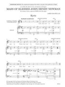 Mass of Blessed John Henry Newman by MacMillan James for
