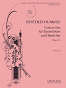Concertino Op. 27a by Hummel Bertold for