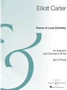 Poems of Louis Zukofsky by Carter Elliott for
