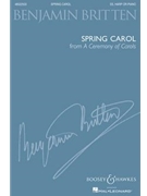 Spring Carol (From A Ceremony of Carols) by Britten Benjamin for SS hrp Piano
