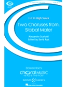 Two Choruses From Stabat Mater by Scarlatti Alessandro for SA
