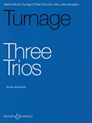 Three Trios by Turnage Mark-Anthony for Score and Parts