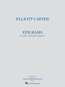 Elliott Carter - Epigrams by Carter Elliott for Vln Cello
