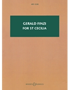 For St Cecilia Op. 30 by Finzi Gerald for Study Score