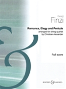Romance Elegy And Prelude Arr. For String Quartet Score by Finzi Gerald - Alexander Christian - for String Quartet