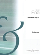 Interlude Opus 21 Full Score by Finzi Gerald for Full Score