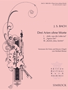 Three Arias Without Words (drei Arien Ohne Worte) by Bach Johann Sebastian - Heribert Breuer - for Viola and Piano