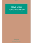 Cello Counterpoint by Reich Steve for Study Score
