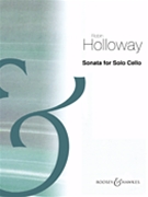 Sonata for Solo Cello by Holloway Robin for Cello