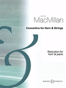 Concertino by MacMillan James for French Horn and Piano