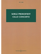 Cello Concerto In E Minor Op. 58 by Prokofiev Sergei for Study Score