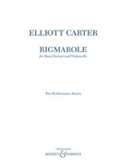 Rigmarole - for Bass Clarinet and Cello  Two Performance Scores