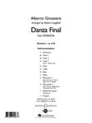 Danza Final by Ginastera Alberto - Longfield Robert - for Full Score