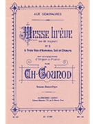 Gounod Charles Messe Breve No 5 C Major Bl437 Voice & Organ Score by Gounod Charles for MUSIC FOR