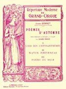 Poemes D'automne by Bonnet Joseph for Organ