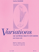 Variations On An Ancient Tune (harp) by Salzedo Carlos Leon for Harp