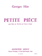 Petite Piece In G Major (flute & Piano) by Hue Georges for Flute