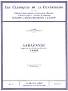 Sarabande (classiques No.3) (double Bass & Piano) by Bach Johann Sebastian for Double Bas