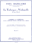 Cello Method - Scales And Arpeggios Volume 1 by Bazelaire Paul for Cello