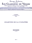 Andantino (classiques No.321) (violin & Piano) by Beethoven Ludwig van for Violin