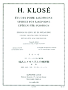 Studies For Style And Technique (saxophone) by Klose Hyacinthe for Saxophone