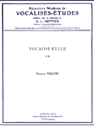 Vocalise Etude No 89 High Voc/pno by Poulenc Francis for