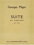 Suite En Concert (harp & Orchestra) by Migot Georges for Harp