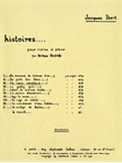 Le Vieux Mendiant (violin & Piano) by Ibert Jacques for Violin