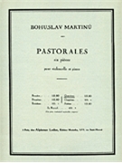 6 Pastorales H190 No.4 (cello & Piano) by Martinu Bohuslav for Cello